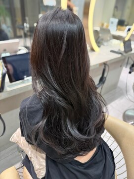 ロンドメリア 天神大名店(Lond Melia) イメチェンヘアスタイル美髪のススメワイドバングブルーブラック