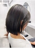 暗めオリーブ/レイヤーボブ N