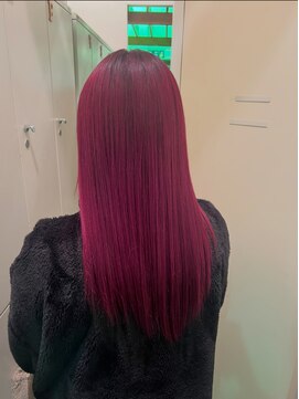 クレア 茅ヶ崎(CREA) ワインレッド/ダブルカラー/派手髪/ローズカラー/ギャル