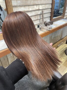 アンド ティグル クマモト(&.TIGRE KUMAMOTO) ココアブラウン ブリーチカラー