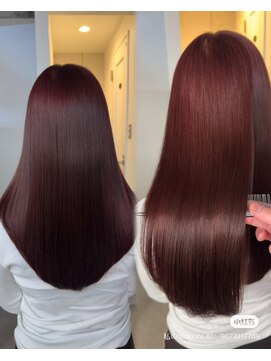 バンクスヘアー(BANK'S HAIR) 池袋/髪質改善/ケラチントリートメント/カシスレッド
