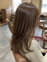 エミュー 大船店(emue) 大船ワンカラーブリーチなしダブルカラーオリーブブラウンカラー