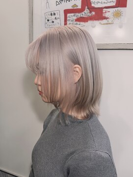 アフィナー 新宿(Afinar) ブリーチハイライト髪質改善ダブルカラーレイヤーカット/新宿