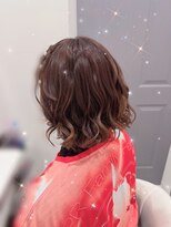 リシェル 原宿店(Ricel) サイド編みこみ×ゆるふわ巻き
