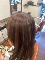 ヘアーメイク ルポ(HAIR MAKE REPOS)&nbsp;立体感UPシークレットハイライト×ナチュラルミディ