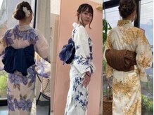 ダウエルイーストの雰囲気（カジュアルセット、着付も対応。高崎祭りl浴衣ヘアセット）