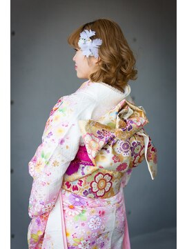 アルファーカット イチノハシ(ALPHACUT ichinohashi) 【着物】変わり帯・創作帯・ダウンスタイルヘアー