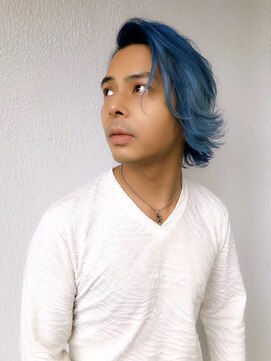 トルチェ(toRtue) 外ハネアシメ　ブルーグラデーション