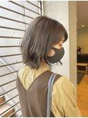 【unopulir永尾】イメチェン外ハネボブ☆グレージュstyle