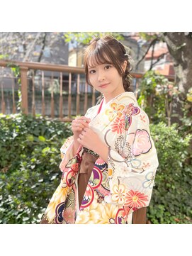 プリマ アンジュ 中目黒店(PRIMA ange) 卒業式 ハーフアップ ヘアセット ヘアアレンジ 中目黒