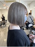 Hona  hair ☆ 切りっぱなしボブ×ホワイトベージュ