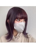 パープルガーネット×外ハネ