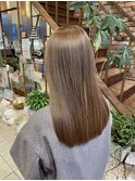 ブリーチなしでつくるミルクティーベージュ