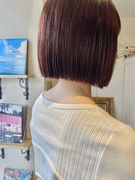 ヘアーデザイン シュシュ(hair design Chou Chou by Yone) ☆chouchou☆赤髪×ミニボブ