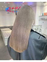 ゲーム 原宿店(GAME)&nbsp;ホワイトグレージュ/ダブルカラー/ミルクティーベージュ/ボブ