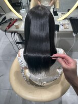 ロンドメリア 天神大名店(Lond Melia)&nbsp;★前髪カタロググレーベージュレイヤーロングアッシュブラック