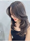 レイヤーカット×ハイライト