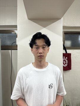 メリケンバーバーショップ トーキョー(MERICAN BARBERSHOP TYO) ナチュラルマッシュstyle