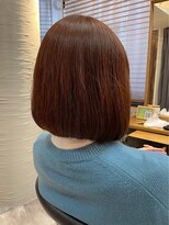 ヘアリゾート粋 トゥジュ 池袋東口店(tujuh)&nbsp;セミショートボブ/ストレート/ライトブラウン