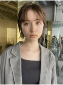 ボブ/ミニボブ/外ハネボブ/ベージュカラー/神戸/三ノ宮/元町