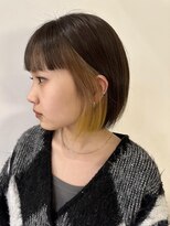 キャンバスアニュー 川崎(canvas anew.) ボブ イヤリングカラー インナーカラー/川崎