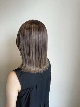 ヘアーラニッシュ 柏の葉キャンパス店(hair Lanish) 脱白髪染めシークレットハイライト/20代30代40代/シアグレージュ
