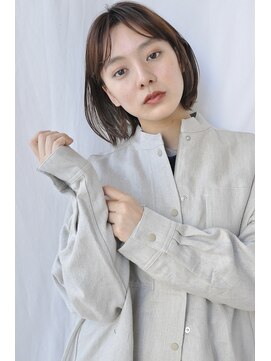 トリッカ シブヤ(TRICCA SHIBUYA) カーテンバング/前髪パーマ/丸みボブ/センターパート