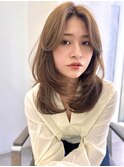髪質改善*透明感メルティーカラーセミロング*