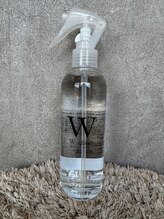カラーの前に水素の結合水をつけます