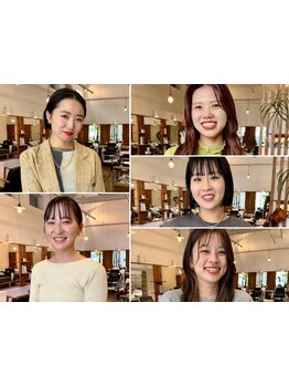 ハイセンスな女性スタイリストにお任せ♪こだわりの透明感カラーで、あなたに一番似合うデザインをご提案。