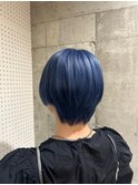 ネイビーカラー/ブルーカラー/夏カラー/ネイビーブルー/10代20代