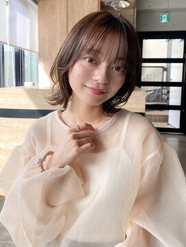 エトラ 渋谷店(etora) 前髪 外ハネボブ ワイドバング イメチェン 美髪"