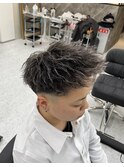ツイストスパイラルパーマツイストパーマメンズパーマ刈り上げ