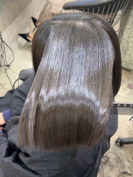 ロンド 表参道店(Lond) 髪質改善縮毛矯正ボブレイヤー顔周り前髪韓国