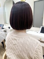 Say.ショートボブブルーカラー縮毛矯正ミニボブ黒髪表参道青山