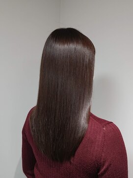 サロウィン 大宮Crest店(SALOWIN) 美髪ストレートイメチェンチェリーブラウンワインレッド髪質改善