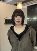 面長解消ボブ×フェイスレイヤー