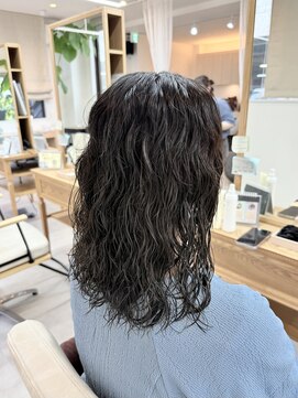 ロッコ 船橋駅(Rocco) ウェーブパーマ ゼリーパーマ 艶感グレージュ 船橋 船橋駅