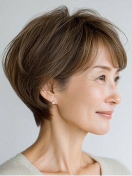 ビフィーノ リルネ(Bifino Rilune) クラゲヘアー/小顔/ココアベージュ/オリーブグレー/川西