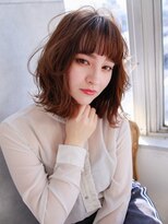 エル スタジオ 心斎橋店(L STUDIO)&nbsp;透け感ベージュカジュアルボブ