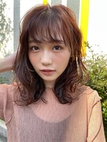 リベルタ 下北沢(liberta)&nbsp;透け前髪×ゆるウェーブミディ