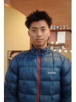 エディ(Edy)&nbsp;スクエア刈り上げスパイキーショートテーパーフェードピンパーマ