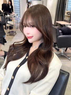 ルル(Lulu) 梅田/ブラウン/ベージュ/レイヤー/前髪カット/縮毛矯正/髪質改善
