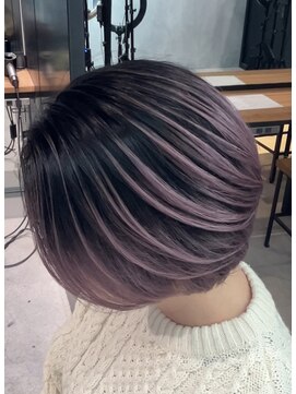 サロウィン 下北沢(SALOWIN) コントラスト強めなラベンダーのシャドールーツ