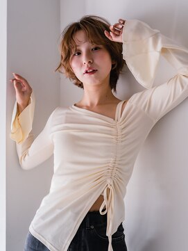 ヘアークラフト(Hair Craft) ショートカット×ニュアンスパーマ【岡山】ブリーチパーマ