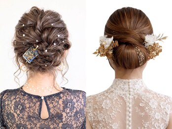 シエ バイ ケンジ 湘南台(sie by KENJE)の写真/顔周りまでこだわる抜け感×華やかさのヘアセット☆特別な日の“かわいい”はsieで♪[湘南台/藤沢市]