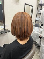 バセット バイ アルター 鎌取店(basset by aL-ter)&nbsp;ミルクティーブロンド/ダークブルー/デジタルパーマ/鎌取