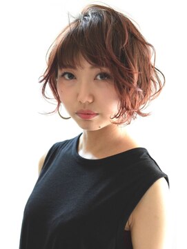 ハナブサ 藤江店(HANABUSA) グロッシーなツヤ感のラフウェーブBOB