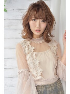 ナナナ パレナ 大津膳所店(nanana parena) 外ハネウェーブマッシュウルフ【nanana parena】