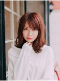 YELL《大崎広小路/五反田》ピンク外ハネミディ